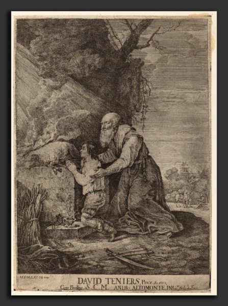 Andreas Altomonte, after David Teniers the Younger, Sacrifice of Isaac, 1699 - 1780,