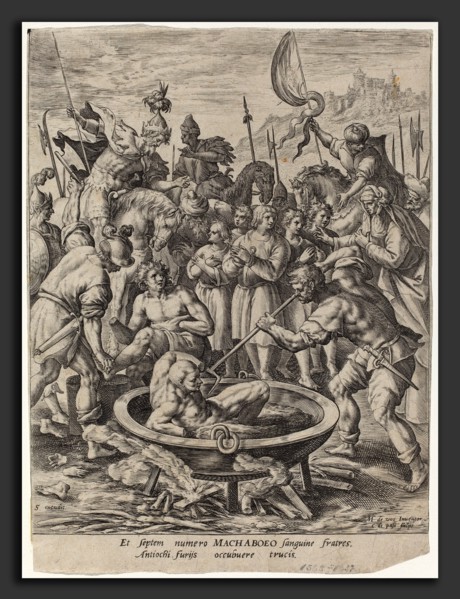 Crispijn van de Passe I after Maarten de Vos, History of the Maccabees, Dutch, c. 1565 - 1637,