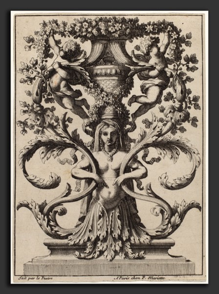 Jean Lepautre, Ornament, French, 1618 - 1682, etching on laid paper
