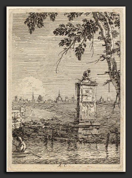 Canaletto (Italian, 1697 - 1768), The Little Monument, c. 1735-1746, etching