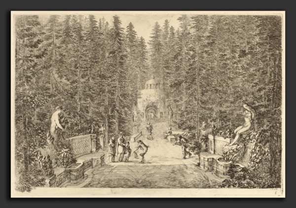 Stefano Della Bella (Italian, 1610 - 1664), The Water Spray, probably 1653, etching on laid paper