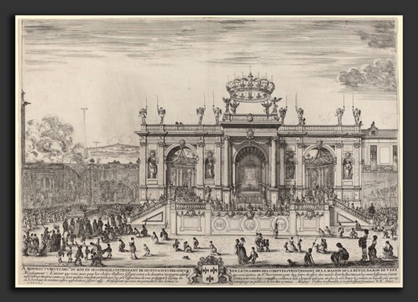 Stefano Della Bella (Italian, 1610 - 1664), Altar for Corpus Christi Day, probably 1648, etching