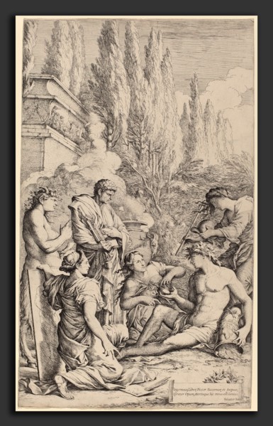 Salvator Rosa (Italian, 1615 - 1673), The Genius of Salvator Rosa, etching