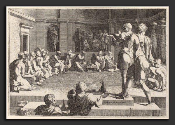 Domenico del Barbiere after Francesco Primaticcio (Italian, c. 1506 - probably 1565-1575), The