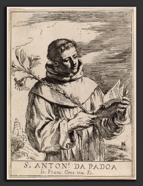 Giovanni Francesco Barbieri, called Guercino (Italian, 1591 - 1666), Saint Anthony of Padua,