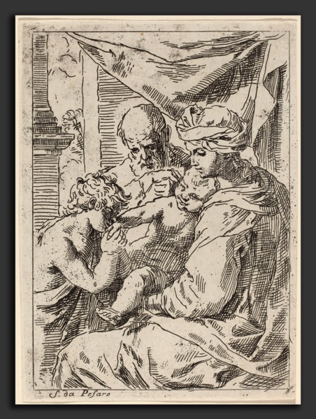 Simone Cantarini (Italian, 1612 - 1648), The Virgin and Child with Saint John, etching