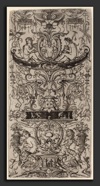 Nicoletto da Modena (Italian, active 1500-1512), Ornament Panel: Victoria Augusta, c. 1507,