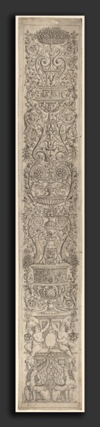 Giovanni Pietro Birago and Zoan Andrea (Italian, active c. 1475-1519), Ornament Panel: Two Sphinxes