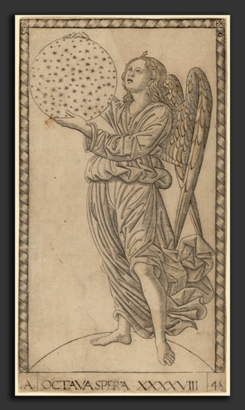Master of the E-Series Tarocchi (Italian, active c. 1465), Octava Spera (Eighth Sphere), c. 1465,