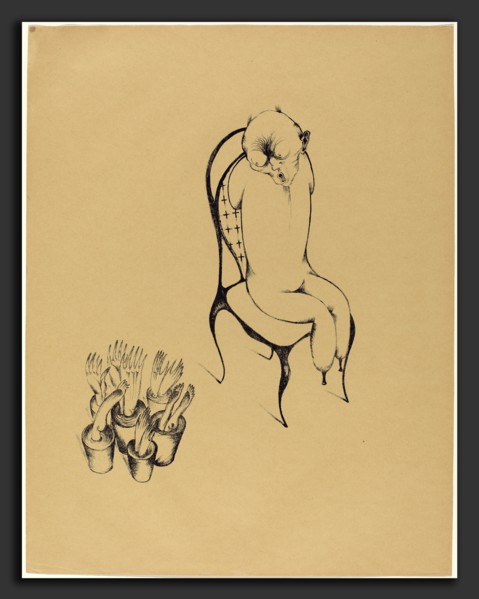 Heinrich Hoerle, HÃ¤llucinationen (Hallucinations), German, 1895 - 1936, 1920, lithograph on pale