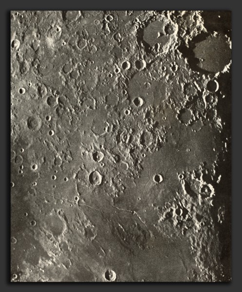 Loewy et Puiseux, Photographie Lunaire Albategnius - Triesnecker - Manilius, French, 1833 - 1907,