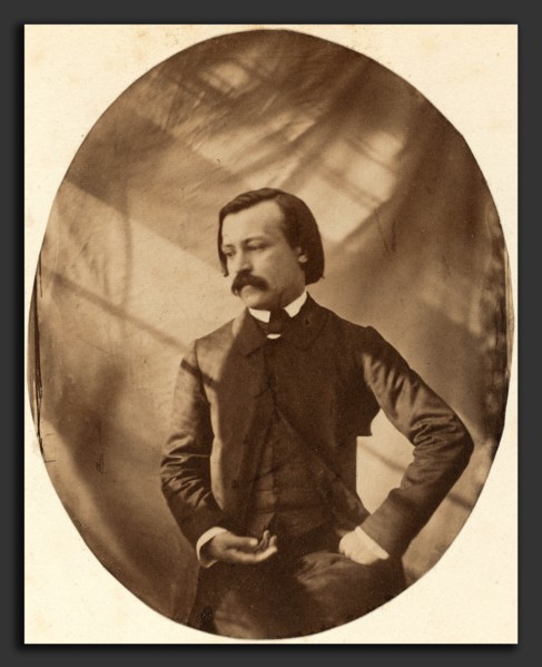 Charles-Victor Hugo with Auguste Vacquerie (French, 1819 - 1895), FranÃ§ois-Paul Meurice, 1854,