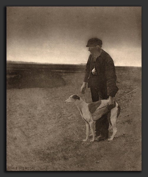 Peter Henry Emerson (British, 1856 - 1936), The Poacher-A Hare in View, 1888, photogravure