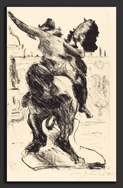 Lovis Corinth, Statue of an Amazon at the Alte Museum (Amazonenstatue auf der Freitreppe des Alten