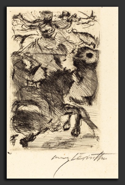 Lovis Corinth, Adhba the Camel (Adhba die Kamelin), German, 1858 - 1925, 1919, drypoint in black on