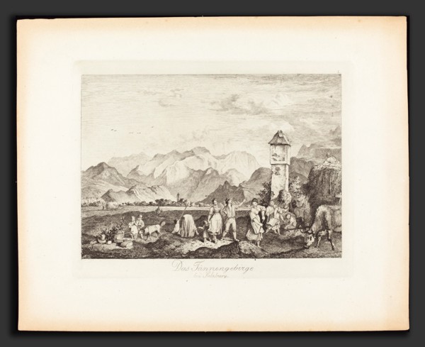 Ludwig Richter (German, 1803 - 1884), Das TÃ¤nnengebirge bei Salzburg (The TÃ¤nnengebirge near