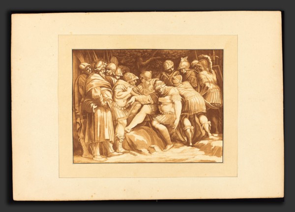 Johann Gottlieb Prestel after Polidoro da Caravaggio (German, 1739 - 1808), Dying Epaminondas,