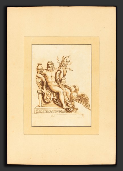 Katharina Prestel after Giulio Romano (German, 1747 - 1794), Jupiter, 1781, aquatint and etching in