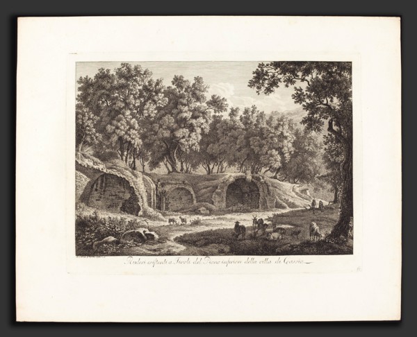 Albert Christoph Dies (Austrian, 1755 - 1822), Ruderi essistenti a Tivoli del Piano inferiore della
