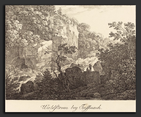 Max Joseph Wagenbauer (German, 1774 - 1829), Waldstrom bey Teissnach, c. 1810, lithograph on wove