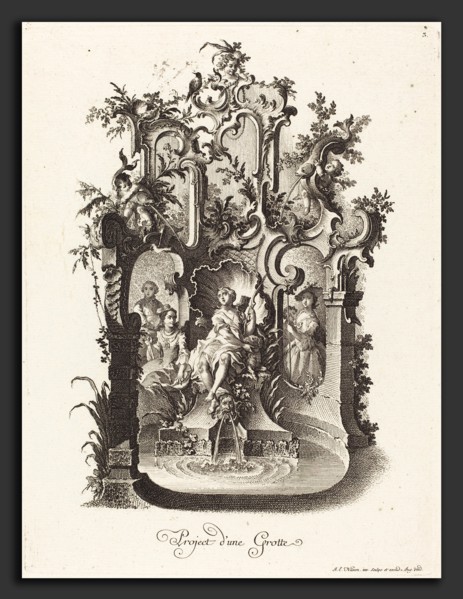Johann Esaias Nilson (German, 1721 - 1788), Project d'une Grotte (Plan for a Grotto), c. 1755-1760,