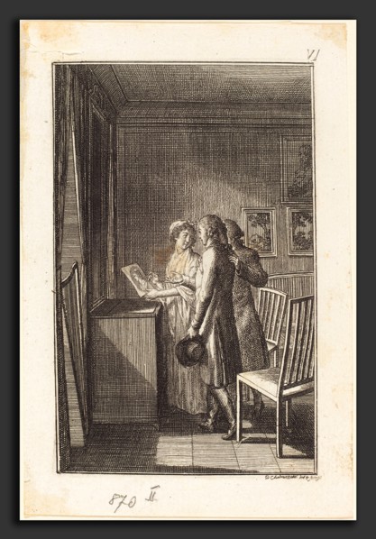 Daniel Nikolaus Chodowiecki (German, 1726 - 1801), The Voyage to Paris, 1798, etching