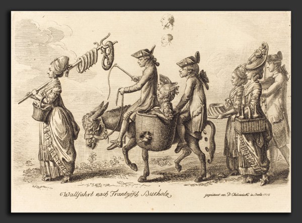 Daniel Nikolaus Chodowiecki (German, 1726 - 1801), Pilgrimage to French Bucholz, 1775, etching