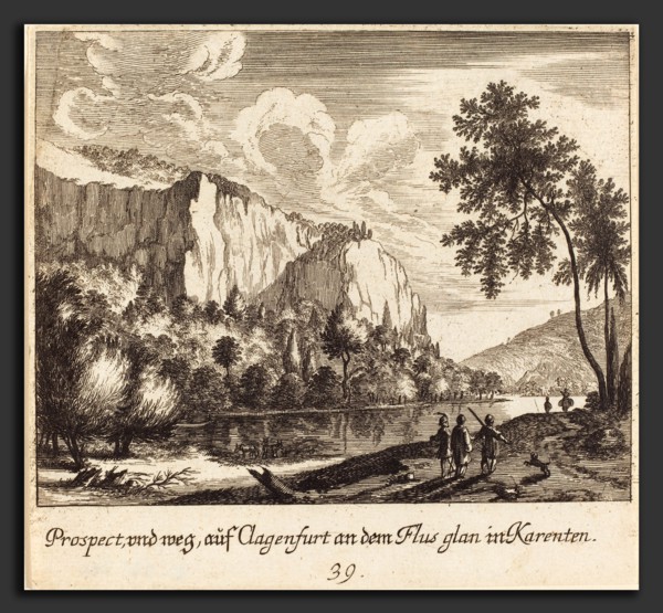 Melchior KÃ¼sel after Johann Wilhelm Baur (German, 1626 - 1683), Mountain View, Clagenfurt, 1681,
