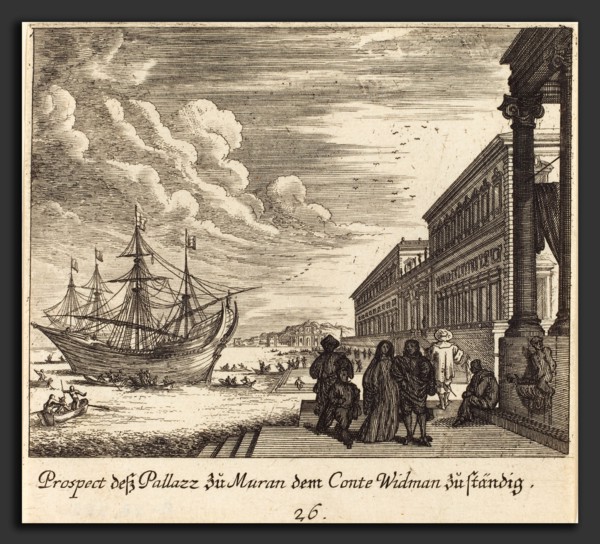 Melchior KÃ¼sel after Johann Wilhelm Baur (German, 1626 - 1683), Palazzo of Count Widman, 1681,