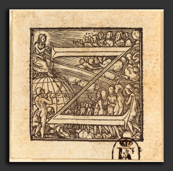 Hans Holbein the Younger (German, 1497-1498 - 1543), Letter Z, woodcut
