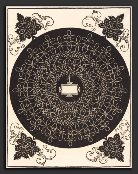 Albrecht DÃ¼rer (German, 1471 - 1528), The Second Knot (with an oblong tablet), probably 1506-1507,