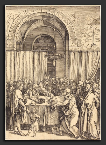 Albrecht DÃ¼rer (German, 1471 - 1528), Joachim's Offering Rejected, c. 1504-1505, woodcut