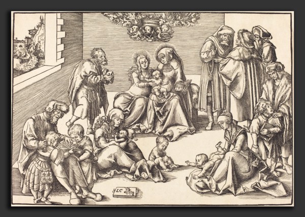 Lucas Cranach the Elder (German, 1472 - 1553), The Holy Kinship, woodcut
