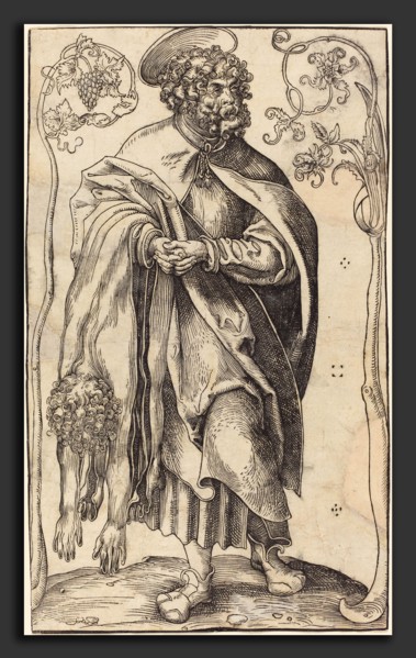 Lucas Cranach the Elder (German, 1472 - 1553), Saint Bartholomew, woodcut