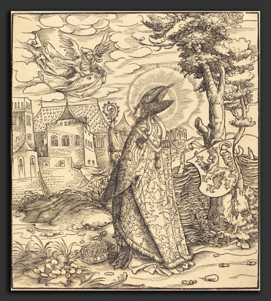 Leonhard Beck (German, c. 1480 - 1542), Saint Goery, 1516-1518, woodcut