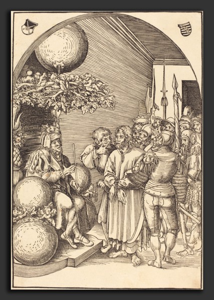 Lucas Cranach the Elder (German, 1472 - 1553), Christ before Herod, in or before 1509, woodcut