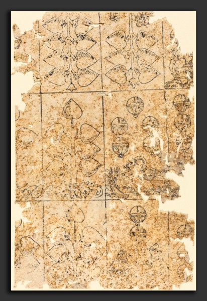 German 16th Century, Playing Card, woodcut