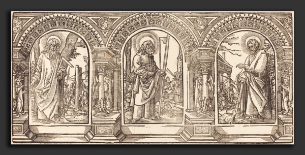 German 16th Century after Martin Schongauer, Christ and His Disciples IV, woodcut