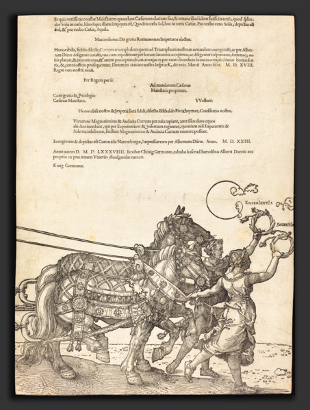 Albrecht DÃ¼rer (German, 1471 - 1528), The Triumphal Chariot of Maximilian I (The Great Triumphal