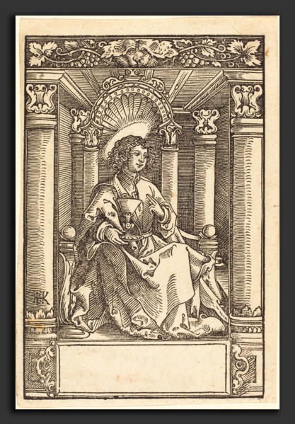Hans Springinklee (German, active 1512-1522), Saint John, woodcut