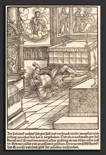 Master of the Miracles of Mariazell (German, active early 16th century), Ain Pehamss verheiss sich