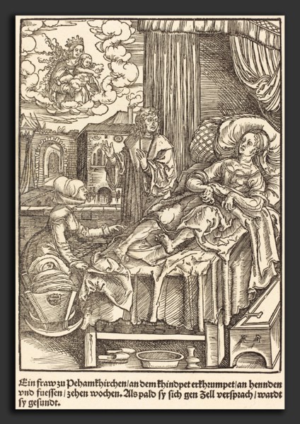 Master of the Miracles of Mariazell (German, active early 16th century), Ein fraw zu Peham Kirchen,