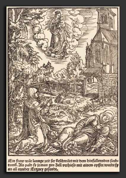 Master of the Miracles of Mariazell (German, active early 16th century), Ein Frau war lannge Zeit,