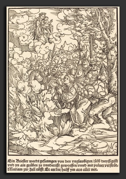 Master of the Miracles of Mariazell (German, active early 16th century), Ein Briester wardt