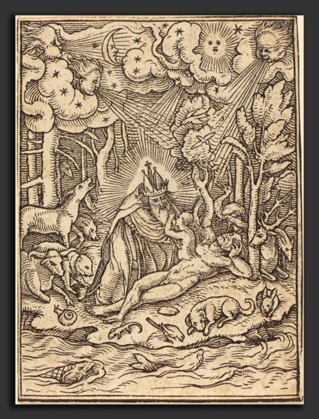 Hans Holbein the Younger (German, 1497-1498 - 1543), The Creation, woodcut