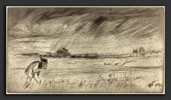 James McNeill Whistler (American, 1834 - 1903), The Storm, 1861, drypoint