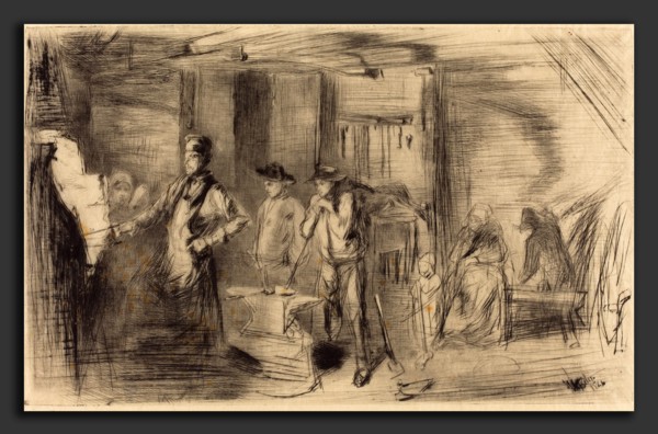 James McNeill Whistler (American, 1834 - 1903), The Forge, 1861, etching