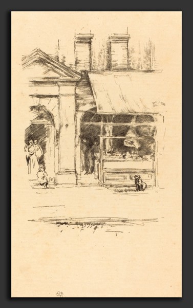 James McNeill Whistler (American, 1834 - 1903), The Butcher's Dog, 1896, lithograph