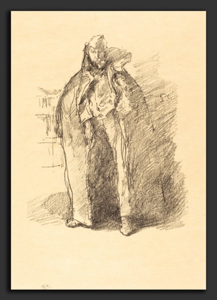 James McNeill Whistler (American, 1834 - 1903), The Russian Schube, 1896, lithograph