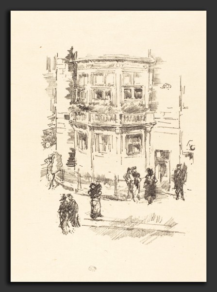 James McNeill Whistler (American, 1834 - 1903), The Manager's Window, Gaiety Theatre, 1896,